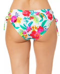 Salt + Cove Juniors Retro Hibiscus Lace-up Hipster Bikini Bottoms by Vanessa Jane