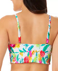 Salt + Cove Juniors Retro Hibiscus Smocked Cami Bikini top, Size Medium by Vanessa Jane