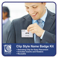 C-Line Name Badge Kits, Top Load, 3 1/2 x 2 1/4, Clear, 50/Box