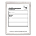 C-Line Clear Vinyl Shop Ticket Holders, Both Sides Clear, 50 Sheets, 9 x 12, 50/Box