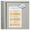 C-Line Self-Adhesive Shop Ticket Holders, Super Heavy, 25 Sheets, 5 x 8, 50/Box