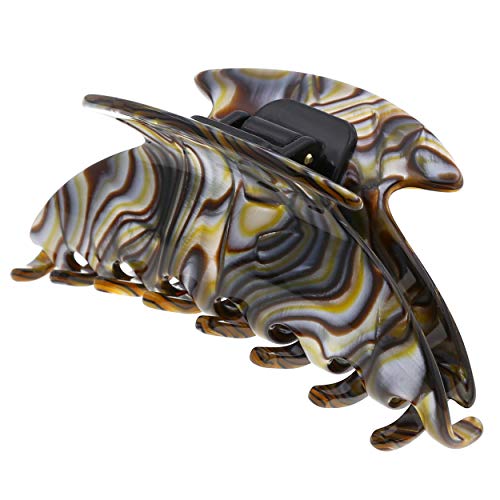 Camila Paris CP2483 French Hair Clip For Women Thick Hair For Long Curly Wavy Hair, Handmade Onyx, Girls Hair Claw Clips, Durable Styling Big Claw Clip For Thick Hair, Strong Hold Grip Made In France by Pasteur Pharmacy