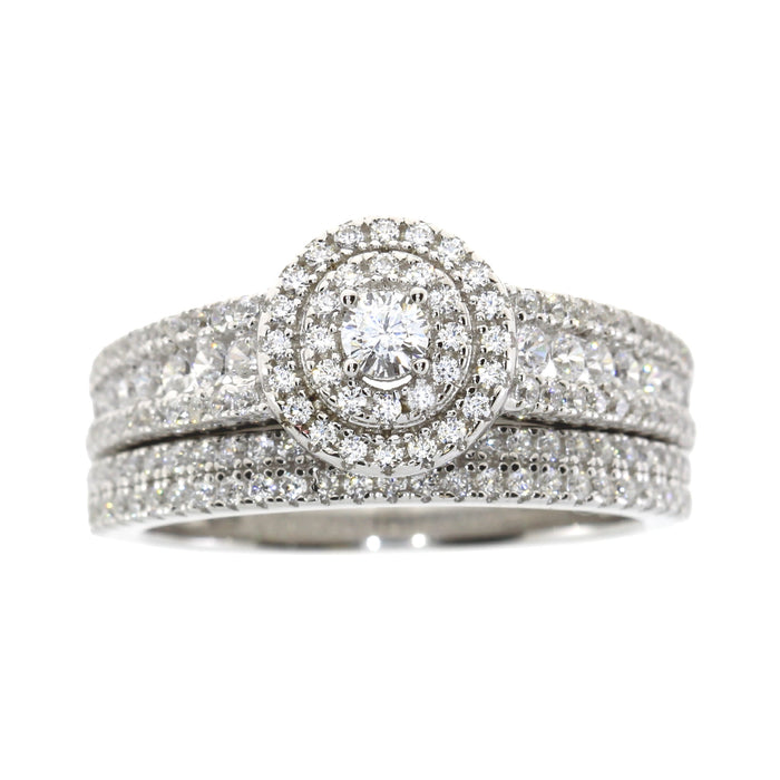 Cubic Zirconia CZ SS Bridal Sterling Silver by Bids.com