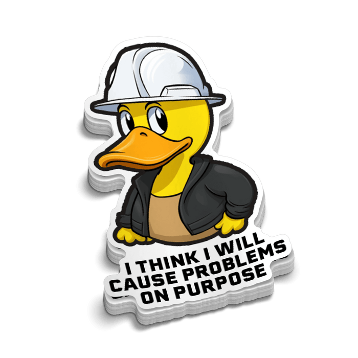 Cause Problems - Hard Hat Decal by Armed American Supply