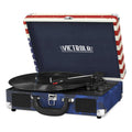 Victrola Bluetooth Suitcase Record Player with 3-Speed Turntable, US Flag by Vanessa Jane