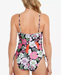 Salt + Cove Juniors Lace-up-Sides One-Piece Swimsuit, Size Small by Vanessa Jane