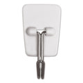 Command General Purpose Wire Hooks, Small, 0.5 lb Cap, White, 3 Hooks and 6 Strips/Pack