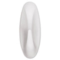 Command General Purpose Designer Hooks, Small/Medium, 3 lb Cap, White, 4 Hooks and 4 Strips/Pack