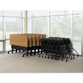 HON Motivate Nesting/Stacking Flex-Back Chair, Supports Up to 300 lb, Onyx Seat, Black Back, Platinum Base