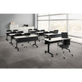 HON Motivate Nesting/Stacking Flex-Back Chair, Supports Up to 300 lb, Onyx Seat, Black Back, Platinum Base