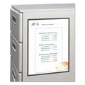 C-Line Magnetic Cubicle Keepers Display Holders, 9.2 x 11.69, Magnetic Mount, Clear, 25/Pack