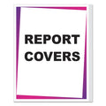 C-Line Vinyl Report Covers, Binding Bar, 8.5 x 11, Clear/Clear, 100/Box