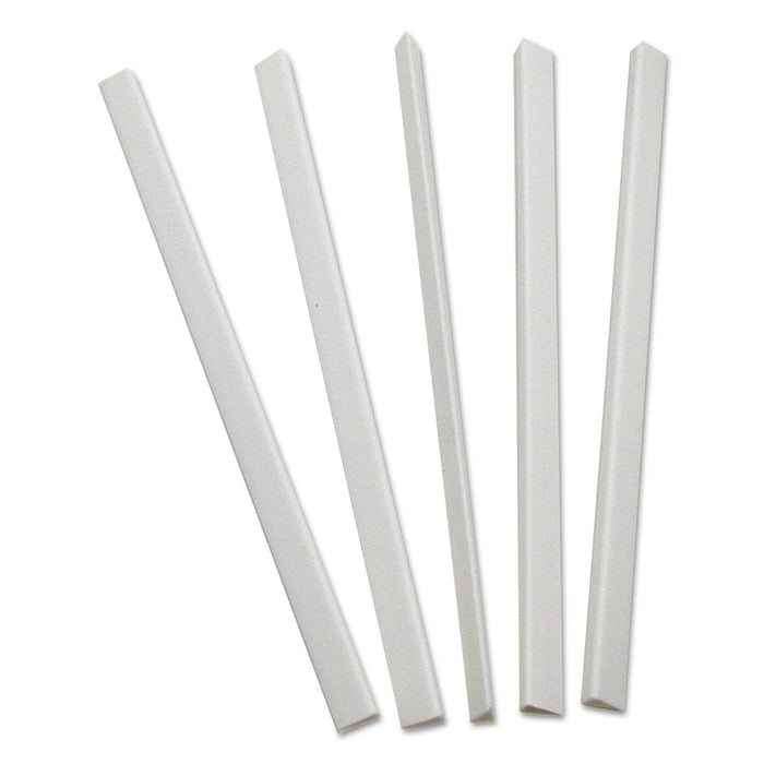 C-Line Slide 'N Grip Binding Bars, 40-Sheet Capacity, 11 x 0.25, White, 100/Box