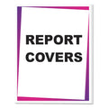 C-Line Vinyl Report Covers, Sliding Bar, 8.5 x 11, Clear/Clear, 100/Box
