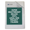 C-Line Deluxe Vinyl Project Folders, Legal Size, Clear, 50/Box