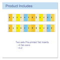 C-Line 13-Pocket Expanding File, 9.25" Expansion, 13 Sections, 1/6-Cut Tabs, Letter Size, Blue