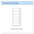 C-Line Expanding Files, 1.63" Expansion, 7 Sections, Cord/Hook Closure, 1/6-Cut Tabs, Letter Size, Blue