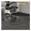 Alera Moderate Use Studded Chair Mat for Low Pile Carpet, 45 x 53, Wide Lipped, Clear