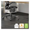 Alera Moderate Use Studded Chair Mat for Low Pile Carpet, 36 x 48, Lipped, Clear