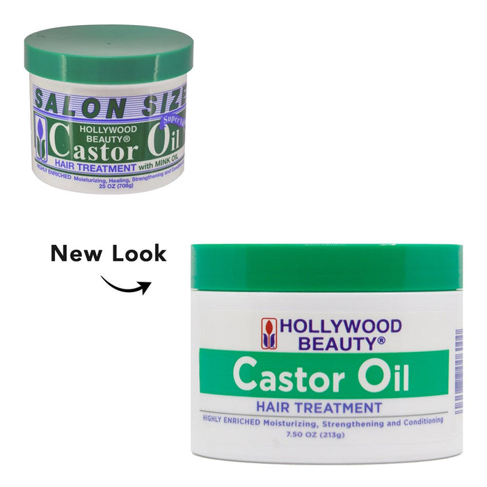 Hollywood Beauty Castor Oil Hair Treatment With Mink Oil, 7.5 Oz by Pasteur Pharmacy