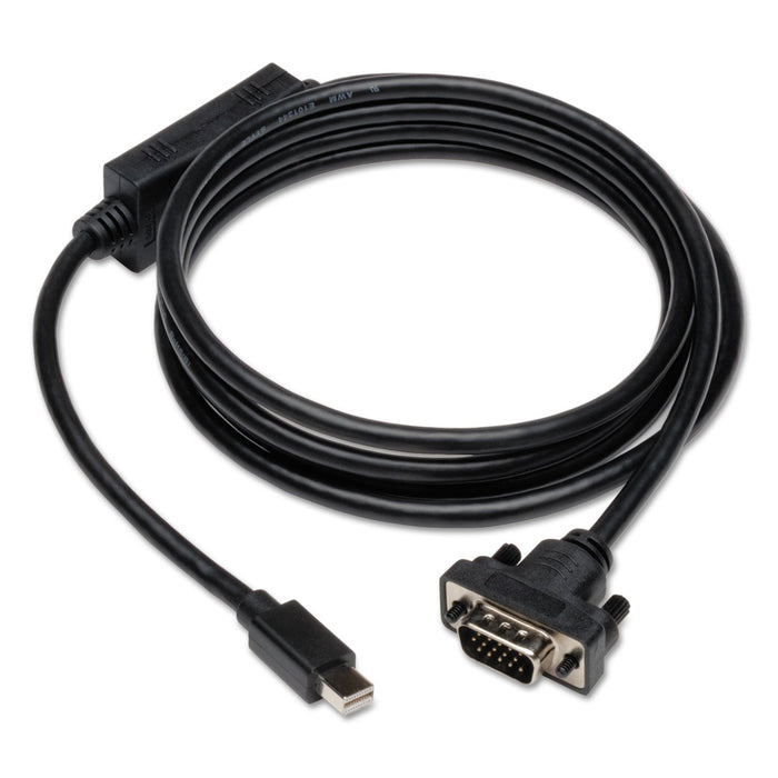 Tripp Lite Mini DisplayPort to Active VGA Cable Adapter, 6 ft, Black