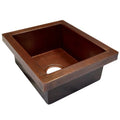 Native Trails Manhattan 17 x 15 Single Basin Drop In 16-Gauge Copper Bar Sink by Vanessa Jane