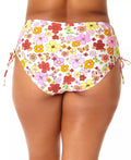 California Sunshine Trendy Plus Size Lace-up Bikini Bottoms, Sz OX by Vanessa Jane