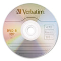 Verbatim DVD-R Recordable Disc, 4.7 GB, 16x, Spindle, Silver, 100/Pack