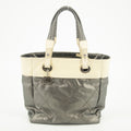 Chanel Bicolor Paris-Biarritz PM Quilted Grey Tote Bag #2334 by Bolt Boutique