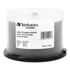 Verbatim DVD+R Recordable Disc, 4.7 GB, 16x, Spindle, Hub Printable, White, 50/Pack