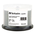 Verbatim DVD+R Dual Layer Printable Recordable Disc, 8.5 GB, 8x, Spindle, White, 50/Pack