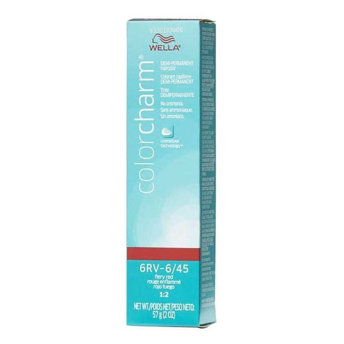Wella Color Charm Demi Permanent Haircolor 6RV-6/45 Fiery Red 2 Oz by Pasteur Pharmacy