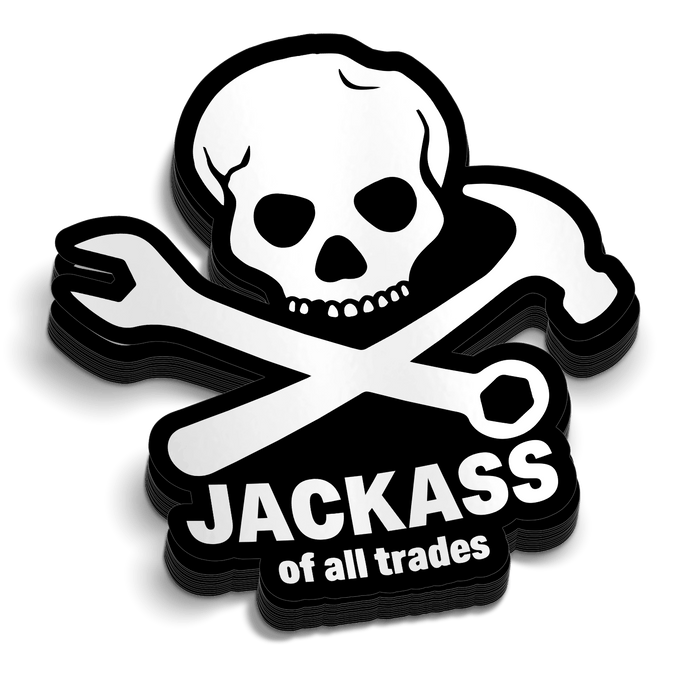 Jackass - Hard Hat Decal by Armed American Supply