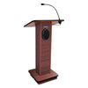 AmpliVox Elite Lecterns with Sound System, 150 W, 24 x 18 x 44, Mahogany