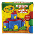 Crayola Modeling Clay Assortment, 4 oz Packs, 4 Packs, Blue/Green/Red/Yellow, 1 lb