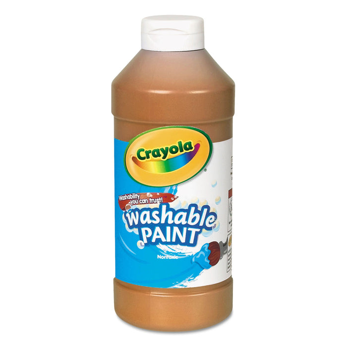 Crayola Washable Paint, Orange, 16 oz Bottle