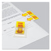 Universal Arrow Page Flags, "Sign Here", Yellow/Red, 50 Flags/Dispenser, 2 Dispensers/Pack