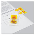 Universal Arrow Page Flags, "Sign Here", Yellow/Red, 50 Flags/Dispenser, 2 Dispensers/Pack