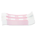 Pap-R Products Currency Straps, Pink, $250 in Dollar Bills, 1000 Bands/Pack