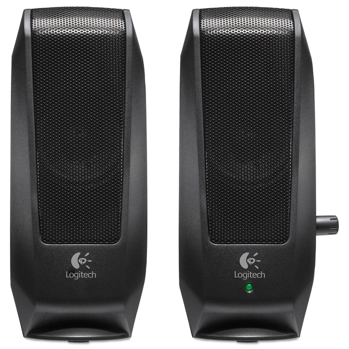 Logitech S120 2.0 Multimedia Speakers, Black