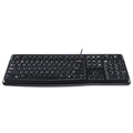 Logitech K120 Ergonomic Desktop Wired Keyboard, USB, Black