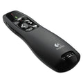 Logitech R400 Wireless Presentation Remote with Laser Pointer, Class 2, 50 ft Range, Matte Black