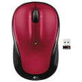 Logitech M325 Wireless Mouse, 2.4 GHz Frequency/30 ft Wireless Range, Left/Right Hand Use, Red