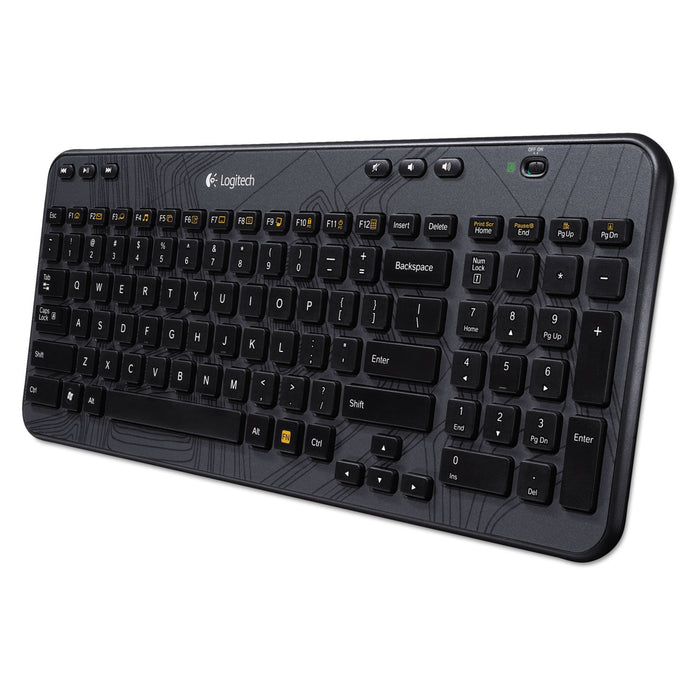 Logitech K360 Wireless Keyboard for Windows, Black