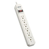Tripp Lite Protect It! Surge Protector, 6 AC Outlets, 6 ft Cord, 790 J, Light Gray