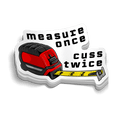 Cuss Twice - Hard Hat Decal by Armed American Supply