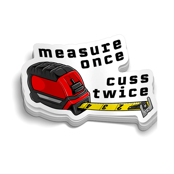 Cuss Twice - Hard Hat Decal by Armed American Supply