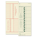 TOPS Time Clock Cards, Replacement for 10-800762, Two Sides, 3.5 x 9, 500/Box