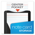 Oxford At Hand Note Card Case, Holds 25 3 x 5 Cards, 5.5 x 3.75 x 5.33, Poly, Black