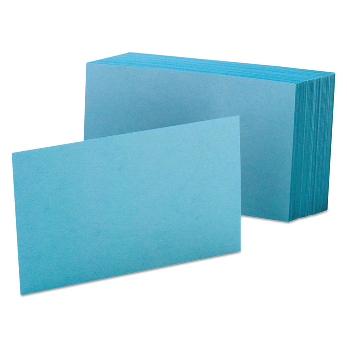 Oxford Unruled Index Cards, 4 x 6, Blue, 100/Pack